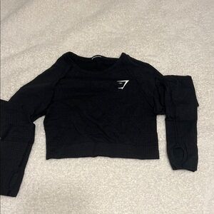 Gymshark Black Crop Top